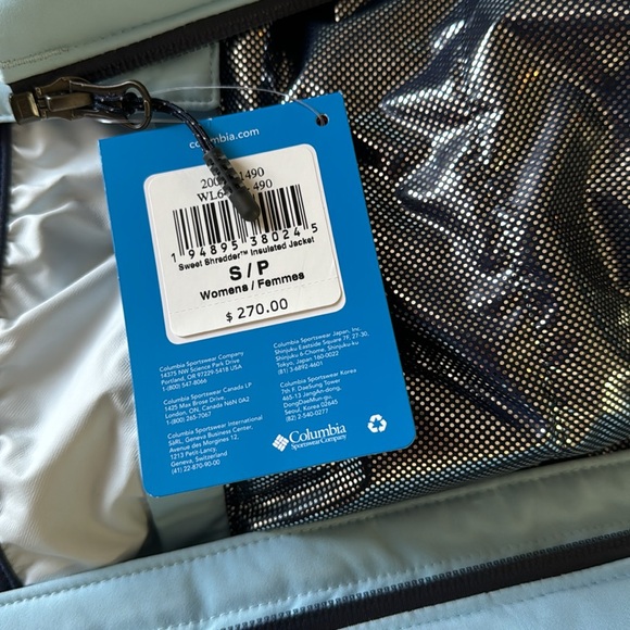 Columbia Sportswear Omni Heat Blue Jacket - Picture 6 of 7